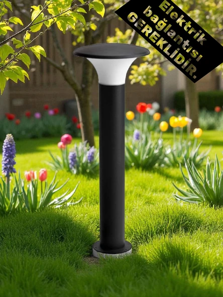 80 Cm, E27 Duy, Elektrikle Çalışır Dış Mekan Aplik, Plastik Bahçe, Duvar, Yol Armatürü,  Ampul Hariç ürün görseli