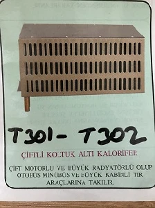 KALORİFER-12V ÇİFT FANLI KOLTUK ALTI BLOWER FANLI   T301 - TEKISI-TCBA12 - 1