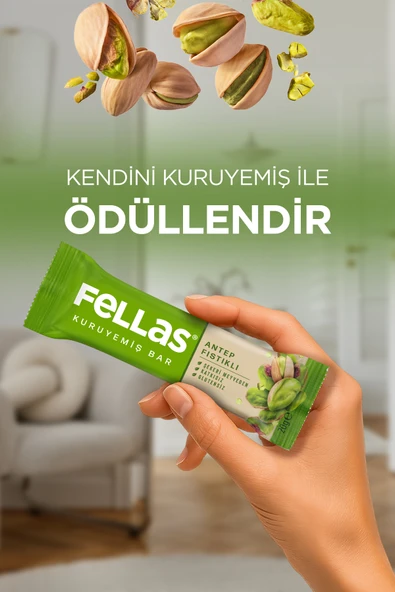 Antep Fıstıklı Kuruyemiş Bar 20g x 12 Adet - 4