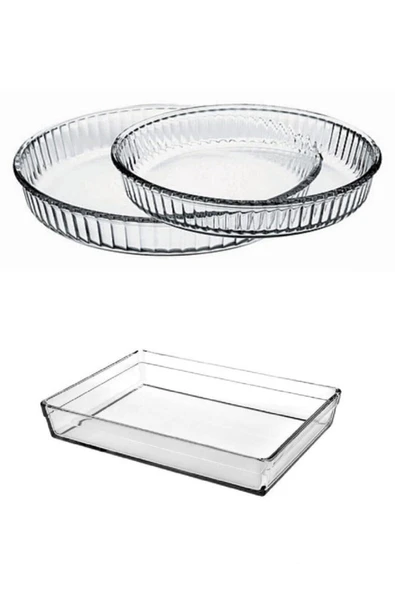 Borcam Fırın Tepsisi - 3 Lü Borcam Set 159022 59324 ürün görseli