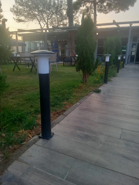 80 Cm, E27 Duy, Elektrikle Çalışır Dış Mekan Aplik, Plastik Bahçe, Duvar, Yol Armatürü,  Ampul Hariç - Resim 4