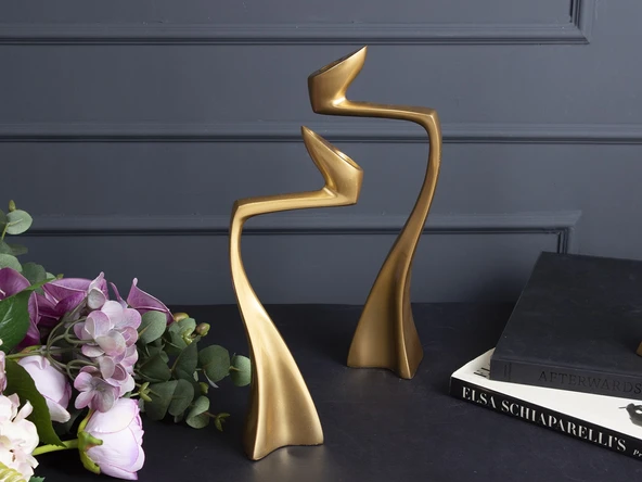 SWAN ŞAMDAN 11X6X30 CM ALTIN KÜÇÜK BOY - 1 ADET - 2