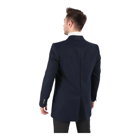 Erkek Kruvaze Kaşe Kaban - 7