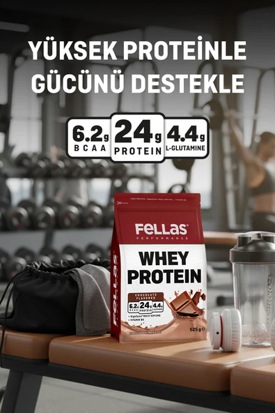 Fellas Protein Tozu 1050g - Çikolata Aromalı (525g) x 2 - Resim 2