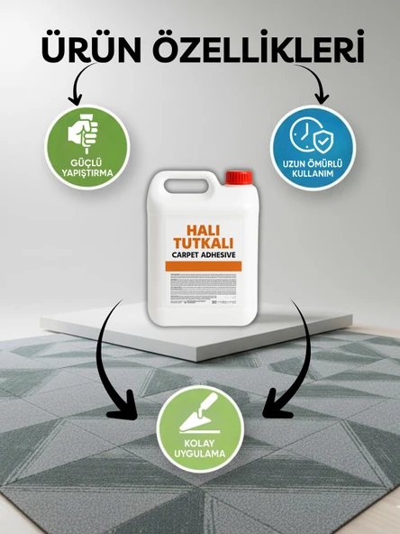 Beylini 1 ve 2 KG Halı Tutkalı Karo Halıfleks Halı Yapıştırıcısı Halı Zemin PVC Yapıştırıcısı Hızlı Yapıştırıcı - 6