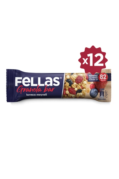 Kırmızı Meyveli Granola Bar 23 g x 12 Adet - 2