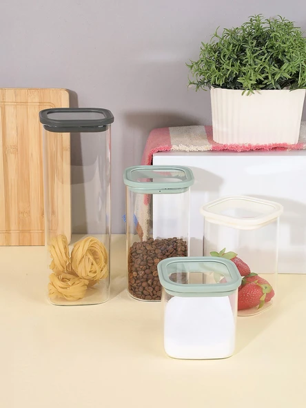 Nuevo 1100 ml Kavanoz Cam Saklama Kabı - 1