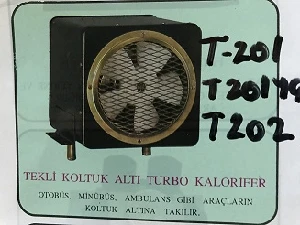 KALORİFER-12V TEK FANLI KOLTUK ALTI  AKSİYEL FANLI   T201 - TEKISI-TTAA12 - 1