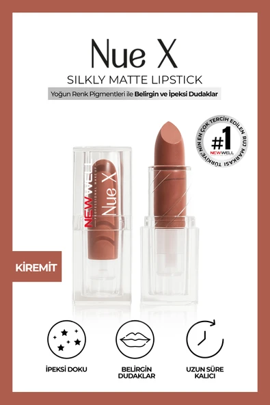 Nue X Silkly Matte Lipstick Kiremit 03