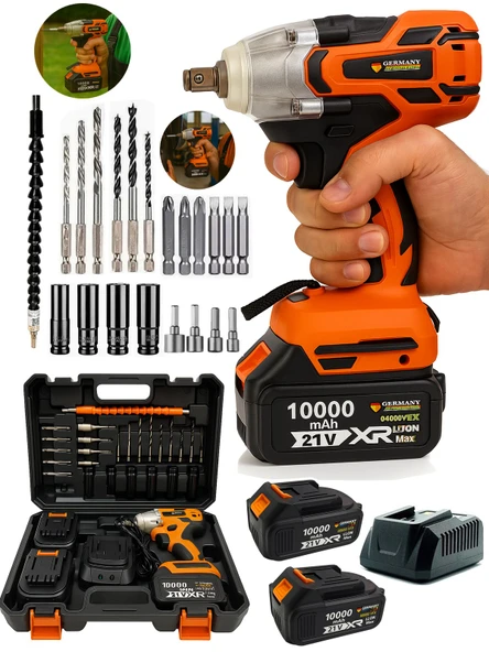 Germany Style Kömürsüz Motor 350 Nm Setli Motor Bijon Somun Sıkma Sökme Makinesi Torklu Vidalama Matkap