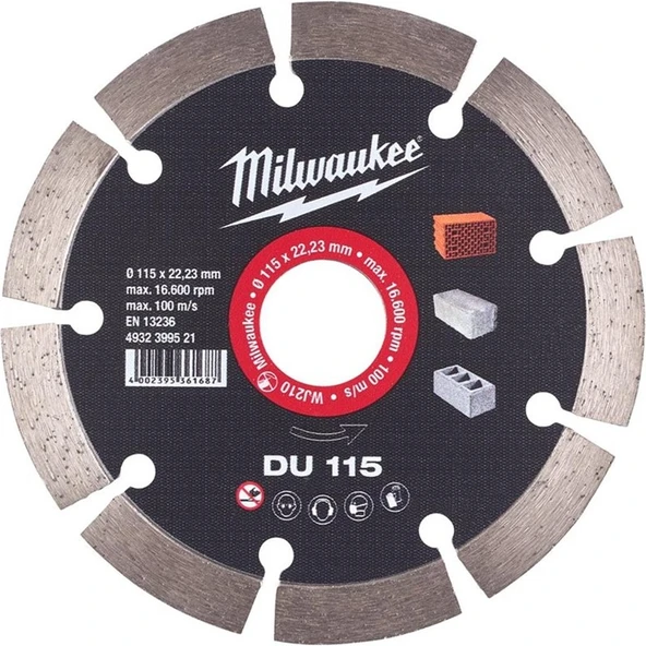 Milwaukee Milwaukee Testere Du 115X22MM Genel Amaçlı Testere T4932399521 ürün görseli