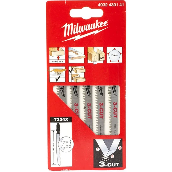 Milwaukee Milwaukee 4932430141 Dekupaj Testere T234X 91 mm 5 Li Pkt - 2