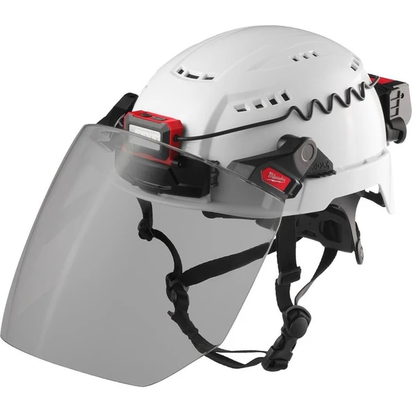 Milwaukee Milwaukee Bolt Kask Uyumlu Gri Kompakt Yüz Koruyucu 1ADET T4932479944 - 4