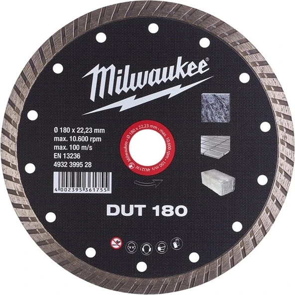 Milwaukee Milwaukee Testere Dut 180X22MM Turbo Genel Amaçlı Testere T4932399528 ürün görseli