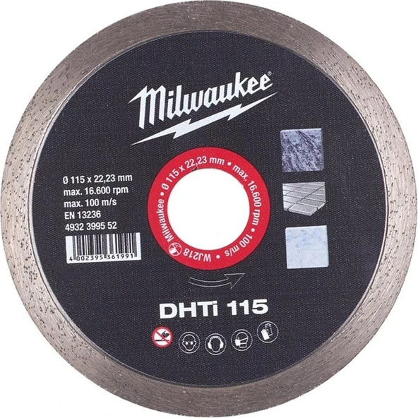Milwaukee Milwaukee Testere Dhti 115X22 Cam,seramik Testeresi T4932399552 ürün görseli