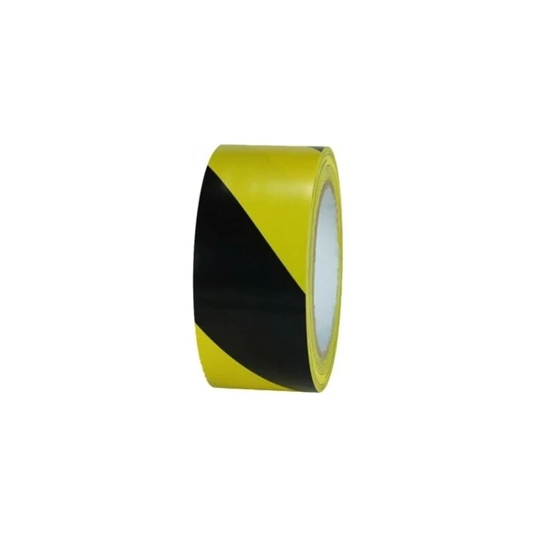 Eratool Stk 1273 Yer Işaretleme Bantı 48MM*20M Sarı Siyah - 1