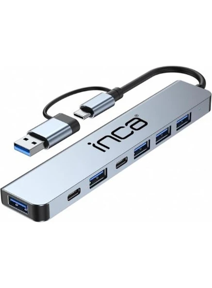 Inca IUTP-7T USB 3.0 + 4x USB 2.0 100W Çoklayıcı Çevirici - 4