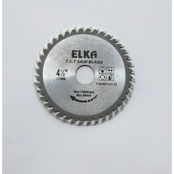Elka Elka Elmas Uçlu Ahşap Sunta Parke Kesici Avuç Taşlamalar Için 115 mm 40 Diş - 2