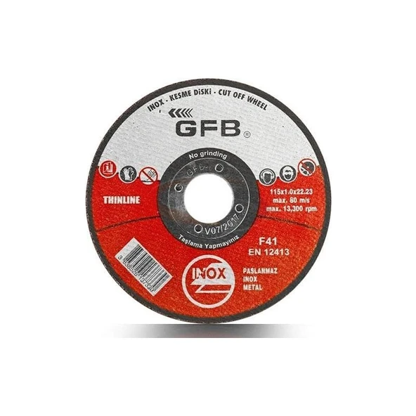Gfb Gfb Inox Metal Kesici Taş Disk 5'li - 1