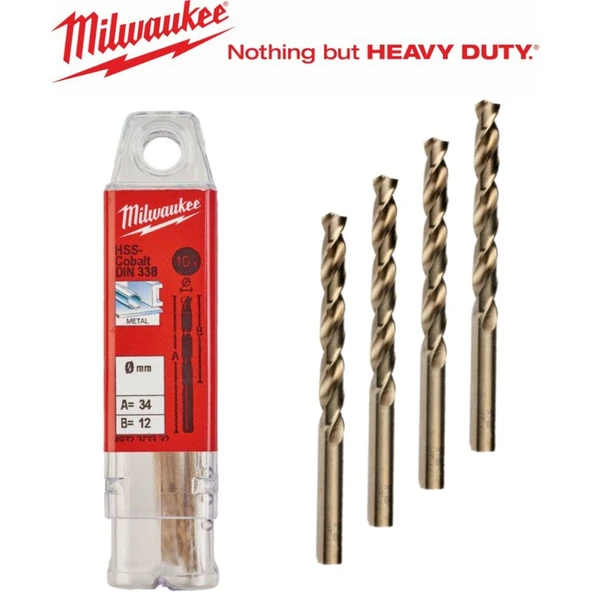 Milwaukee Milwaukee Metal Matkap Ucu Hss-G Co (Altın Seri) 10,0 x133 mm T4932373354 Mılwaukee (1 ADETTİR) ürün görseli
