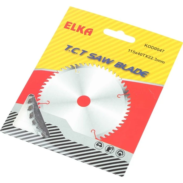 Elka Elka Elmas Uçlu Ahşap Sunta Parke Kesici Avuç Taşlamalar Için 115 mm 40 Diş - 1