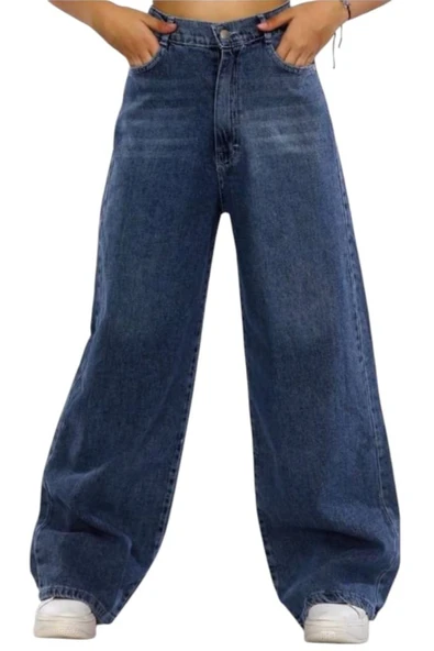 Kız Çocuk Palazzo Model Bol Paça Kot Pantolon 2915