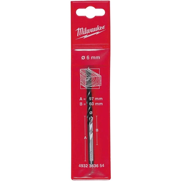 Milwaukee Milwaukee Ahşap Matkap Ucu Klasik Seri 3 mmX60 mm T4932363651 ürün görseli