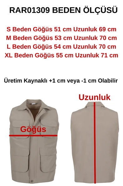 Erkek Keten Yelek Regüler Fit Yakalı RAR01309 - Resim 7