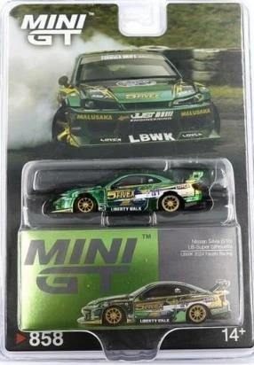 Mini GT Nissan LB-Super Silhouette S15 SILVIA LBWK 2024 Fausto Racing 858 BL ürün görseli