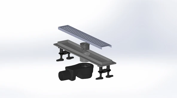 duş kanalı etekli 60 cm - 6