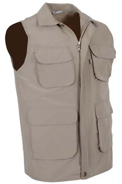 Erkek Keten Yelek Regüler Fit Yakalı RAR01309 - Resim 2