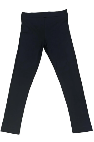 Kız Çocuk Düz Siyah Renk Tayt