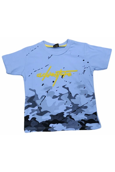Erkek Çocuk Kamuflaj Desenli Tişört