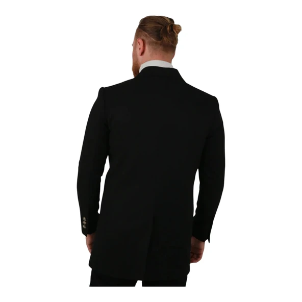 Erkek Kruvaze Yaka Kaban - 5