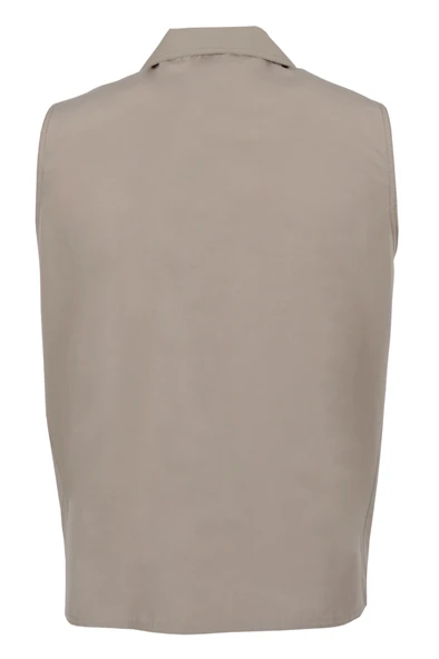 Erkek Keten Yelek Regüler Fit Yakalı RAR01309 - Resim 6