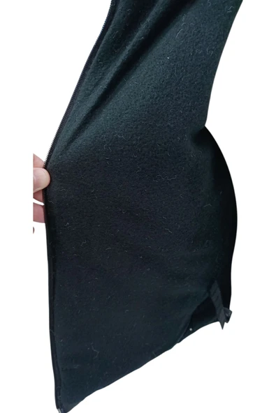 Erkek Çocuk Speedy Armalı Kapüşonu Sabit İçi Polar Astarlı Siyah Mont - 3
