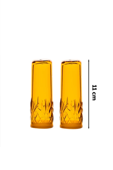 Perotti 4344 Melody 2'li Akrilik Tuzluk Biberlik Karabiberlik 11 Cm - Resim 2