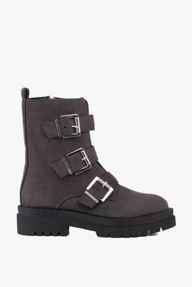 25-1410 Füme Nubuk Kadın Bot - Resim 2