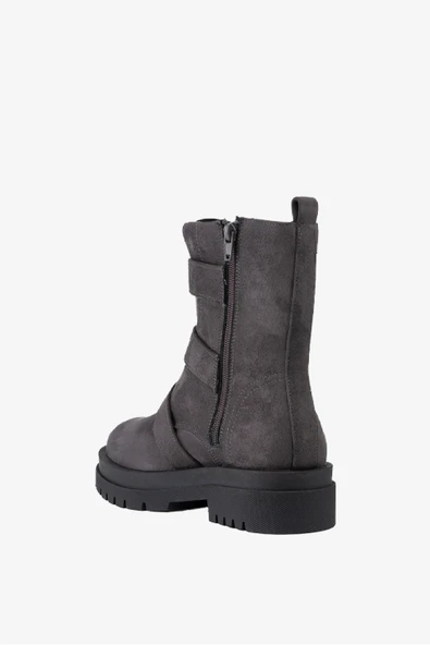 25-1410 Füme Nubuk Kadın Bot - Resim 4