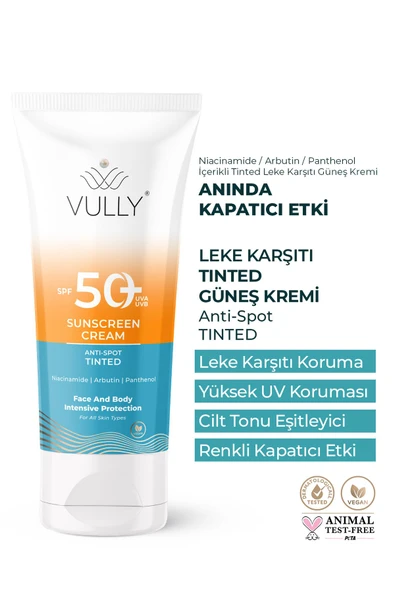 Leke Karşıtı - Cilt Tonu Eşitleyici Renkli Kapatıcı Etkili Yüksek Koruyucu Spf+50 Güneş Kremi 50 Ml