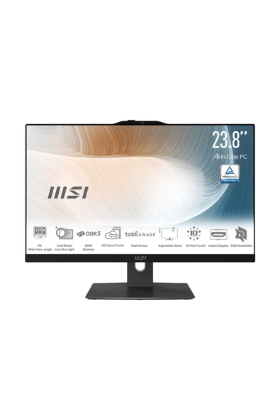 MSI MODERN AM242TP 1M-1677XTR 23.8 FHD 16:9 (1920X1080) CORE 5 120U 8GB DDR5 512GB SSD FDOS DOKUNMAT ürün görseli