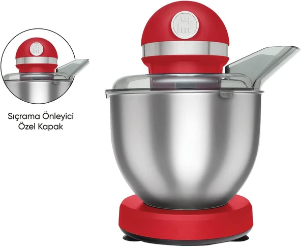 Karaca Mastermaid Chef Stand Mikser Red 1500W 5 Lt - 3