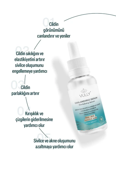 Kırışık Karşıtı - Sebum Dengeleyici - Yoğun Nemlendirici Canlandırıcı Serum 30 Ml (%10 Aha %2 Bha) - 5