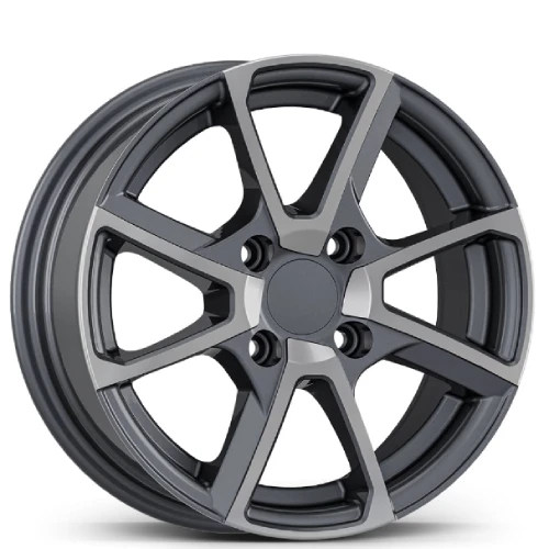 FD-14040 6.0X14 4X100 ET35 67.1 Gun Metal Diamond Jant