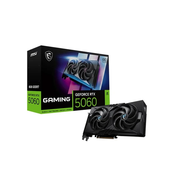 MSI GeForce RTX 5060 8G GAMING OC 8GB DLSS 4 128Bit NVIDIA Ekran Kartı ürün görseli 1
