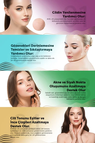 Kırışık Karşıtı - Sebum Dengeleyici - Yoğun Nemlendirici Canlandırıcı Serum 30 Ml (%10 Aha %2 Bha) - 3