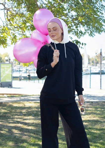 Sweatshirt Balon Nakışlı - Resim 5