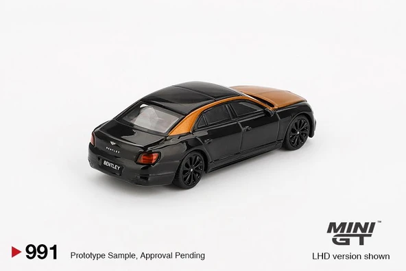 Mini GT Bentley Flying Spur Orange Flame / Onyx 991 - Resim 3