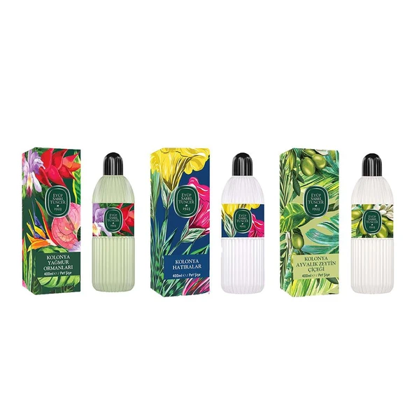 Eyüp Sabri Tuncer Kolonya Yağmur Ormanları, Hatıralar ve Ayvalık Zeytin Çiçeği Pet Şişe 400 ml ürün görseli