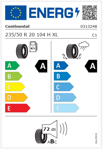 Continental 235/50R20 104H XL FR EcoContact 6 Q 2025 Üretim Yaz Lastiği - Resim 2